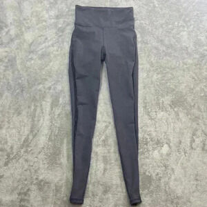 Fabletics Leggings Womens Size XS Gray Mesh Gym Athleisure High-Rise Athletic